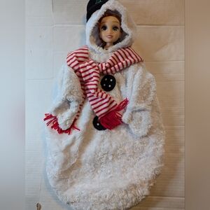 Miniwear Snowman Frosty Costume Zip Up Snuggly Size 0-9 Months